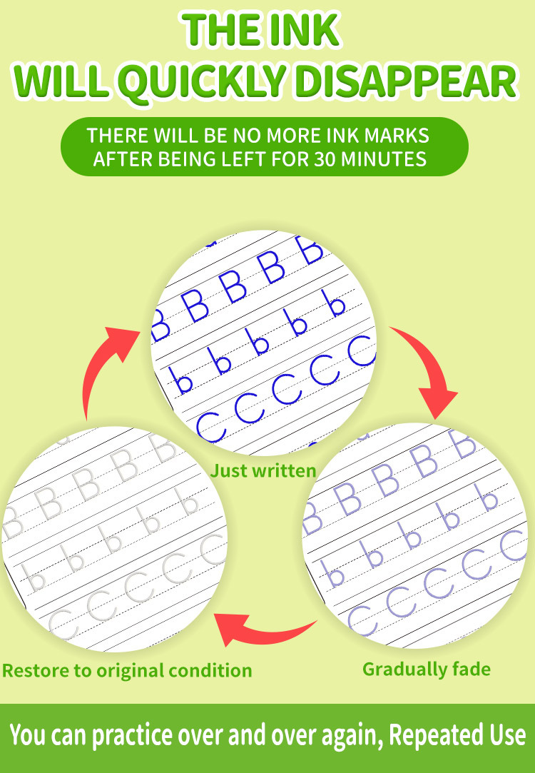 Grooved tracing stencils for children: letters, numbers, and drawing