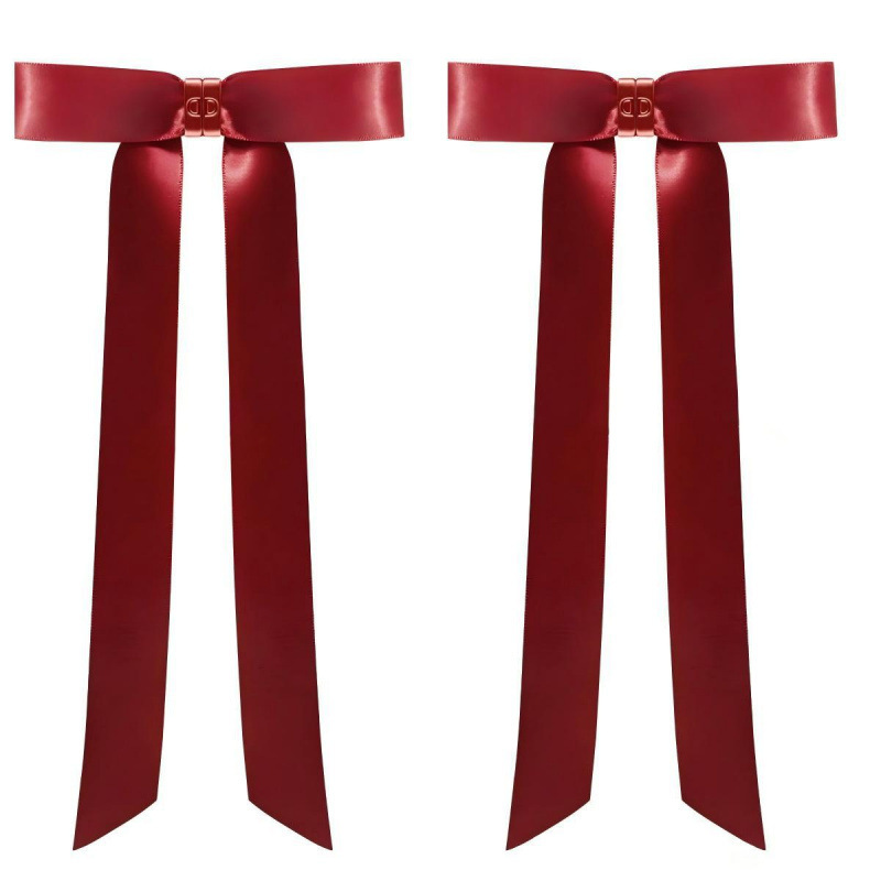 Metal bow magnetic hair clip