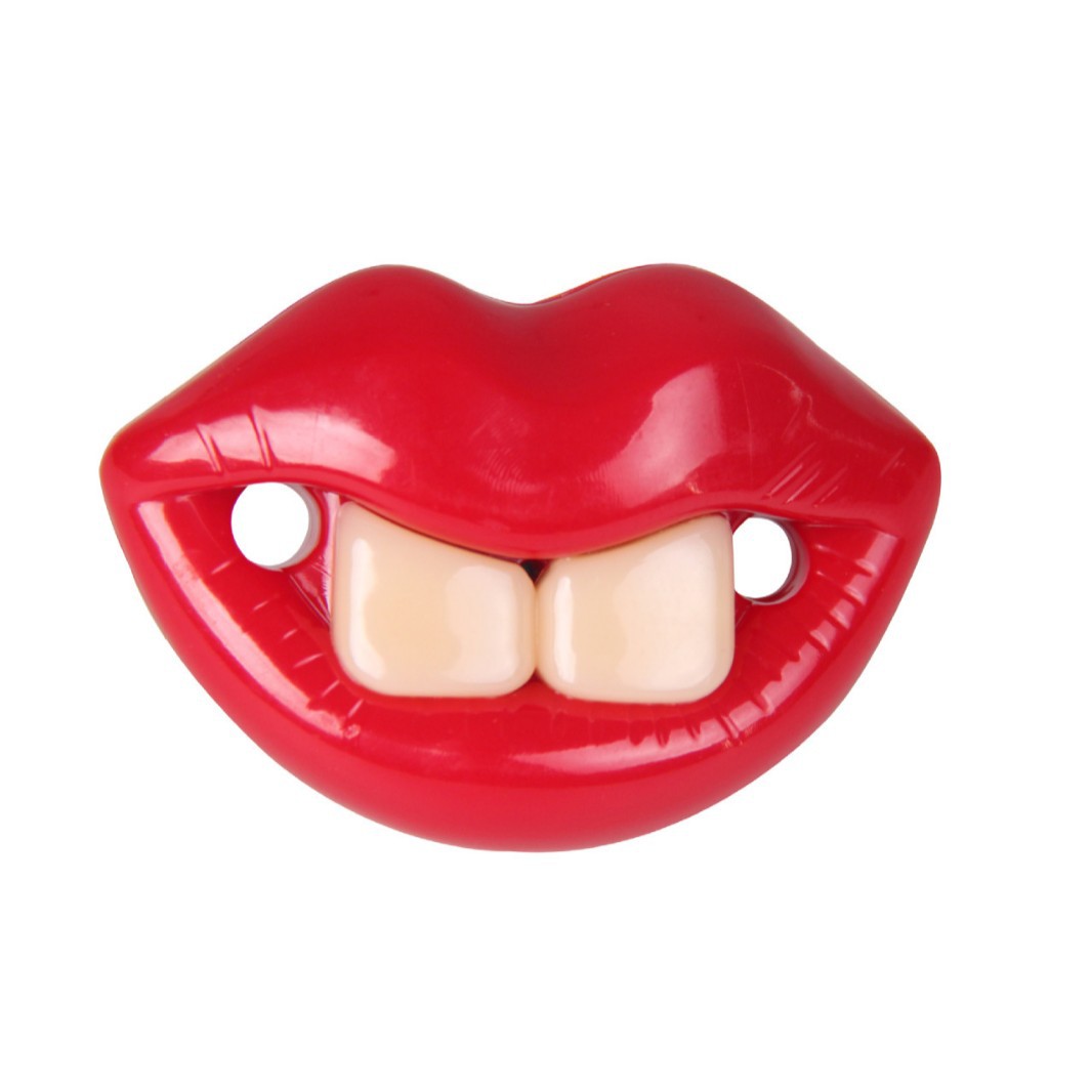 New lip-shaped silicone pacifier, all-silicone pacifier with lip design