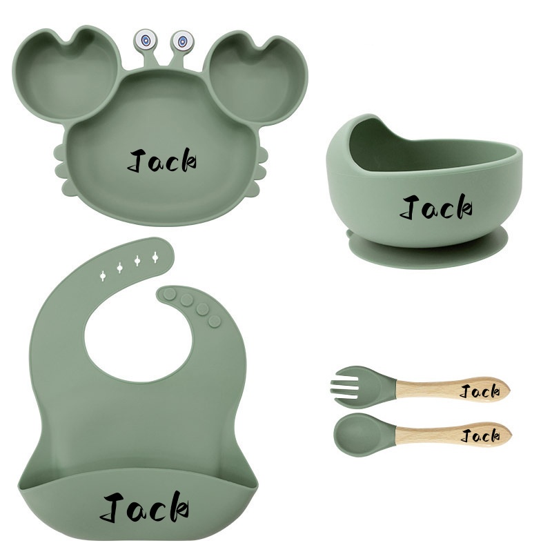 Personalized baby tableware set