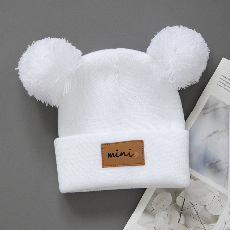 Children's plush knitted hat