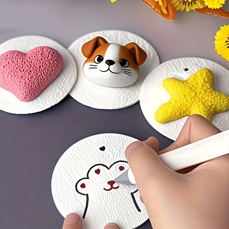 Magical fluffy paint paper DIY paintbrushes