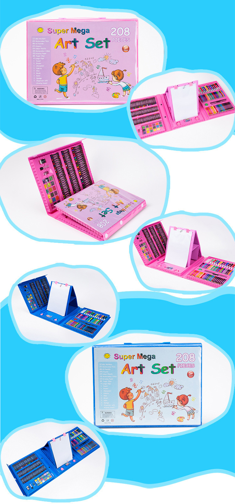 208 Painting and Stationery Watercolor Pen Drawing Set