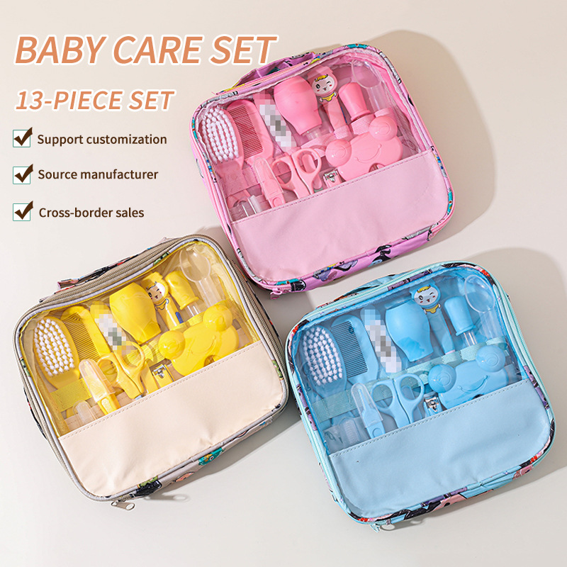 Baby care 13-piece set: Baby nail clippers, baby daily care kit
