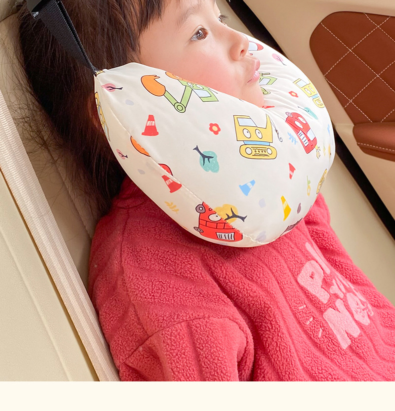 Children's car seat portable safety pillow and shoulder protection pad