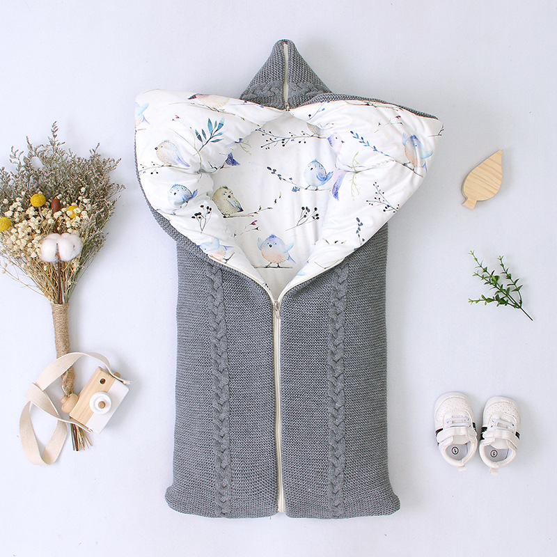 Newborn Envelope-Style Zipper Kick-Proof Sleeping Bag