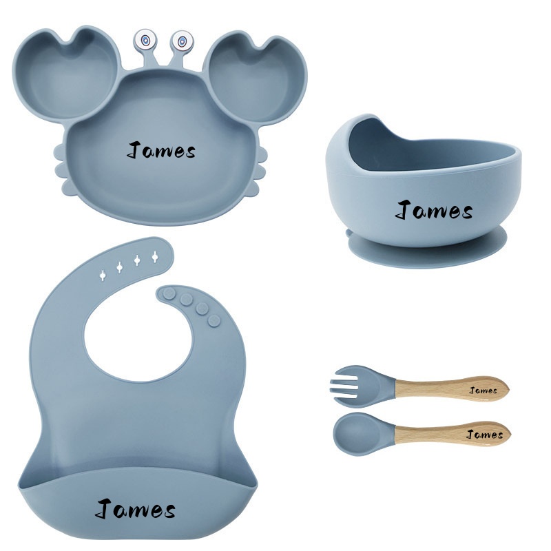 Personalized baby tableware set