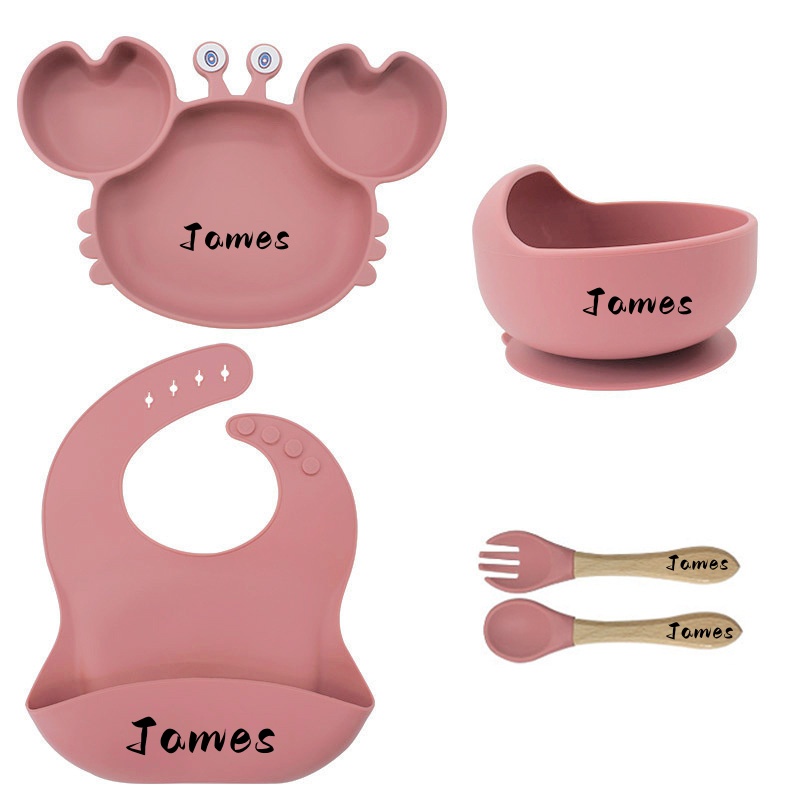 Personalized baby tableware set