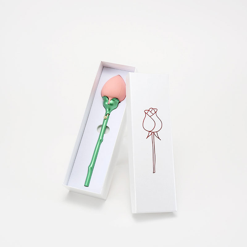 Rose gift box automatic jewelry box, Valentine's Day gift, ring and pendant jewelry box