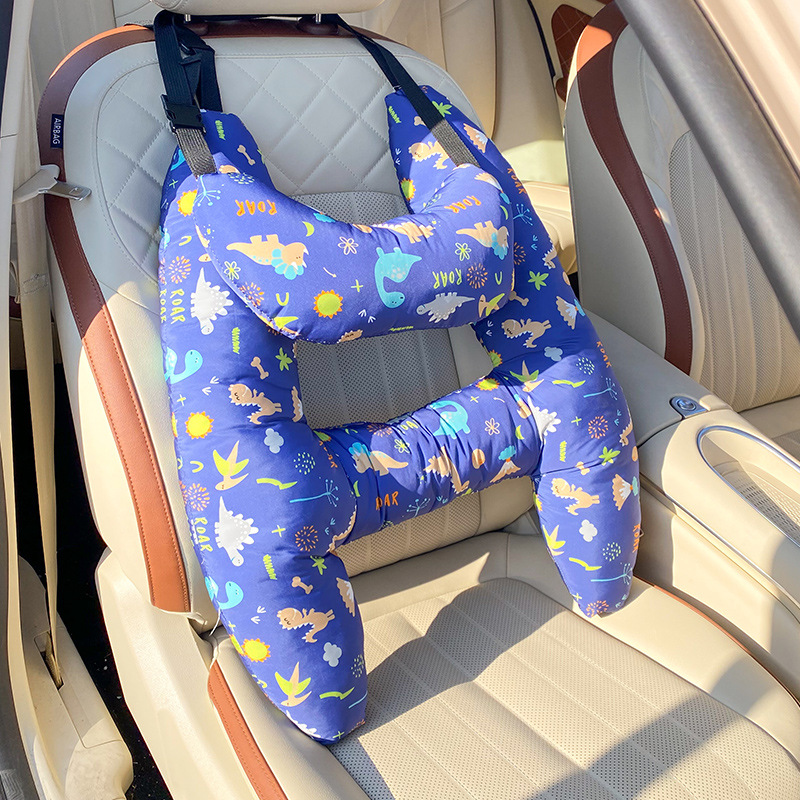 Children's car seat portable safety pillow and shoulder protection pad