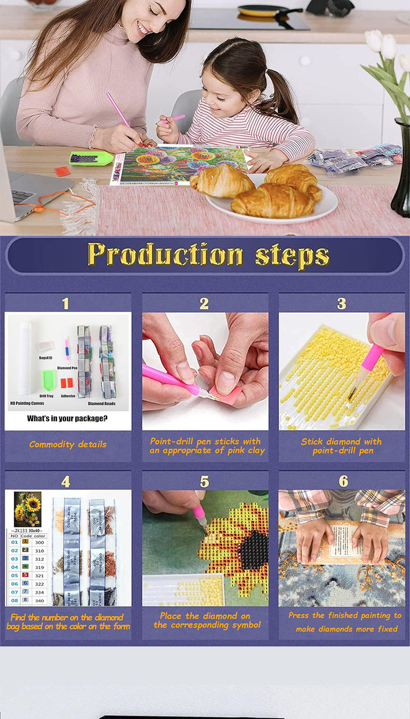 5D Diamond Painting Full-Coverage DIY Diamond Sticker Art