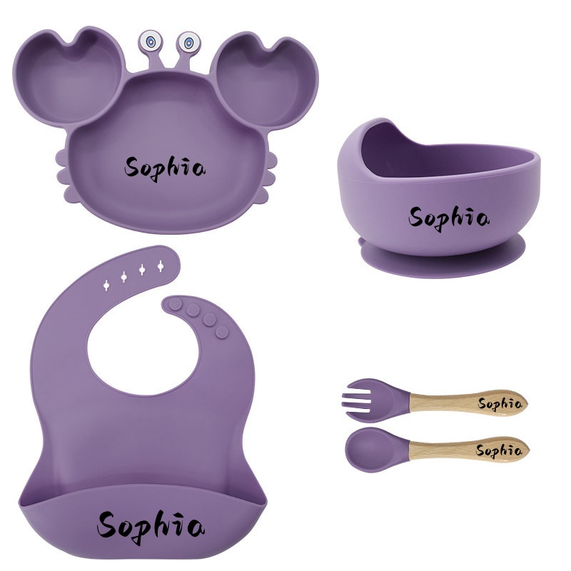 Personalized baby tableware set