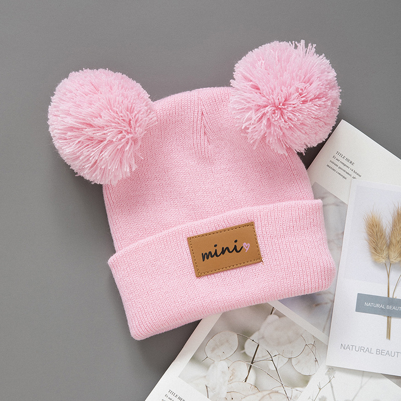 Children's plush knitted hat