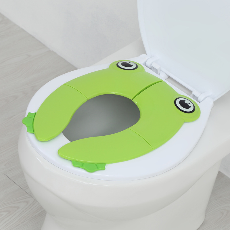 Foldable toilet seat cover, portable travel toilet seat cushion for children