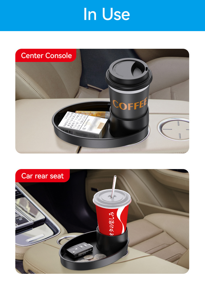 Multifunctional car cup holder