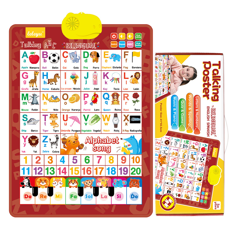 English bilingual audio wall chart