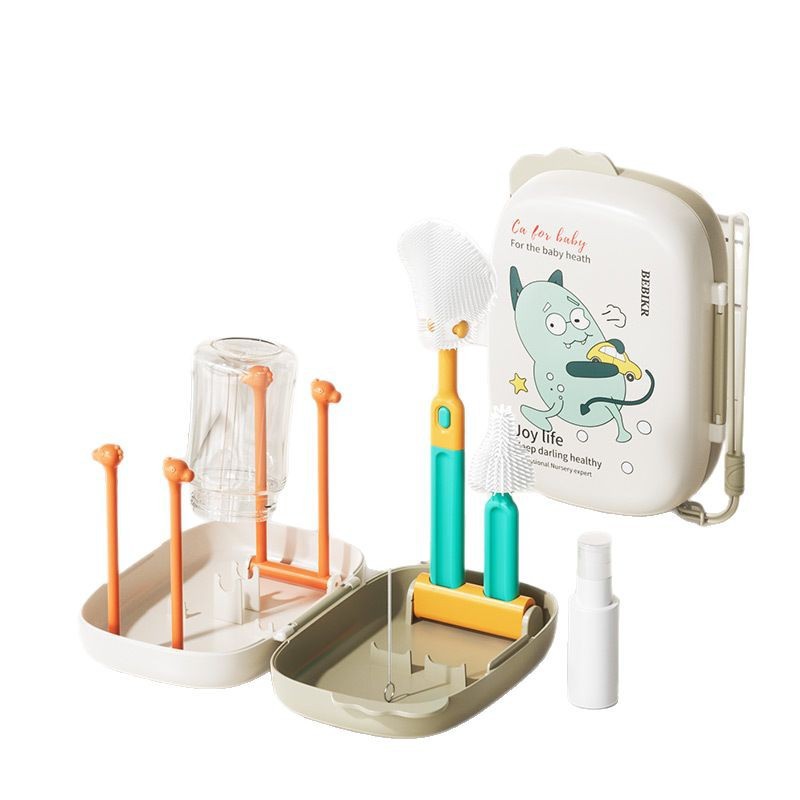 Silicone Folding Portable Travel Bottle Cleaning Brush