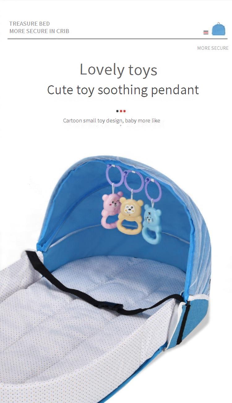 Baby cot Foldable mosquito-proof cot-in-cot Convenient outdoor travel cot