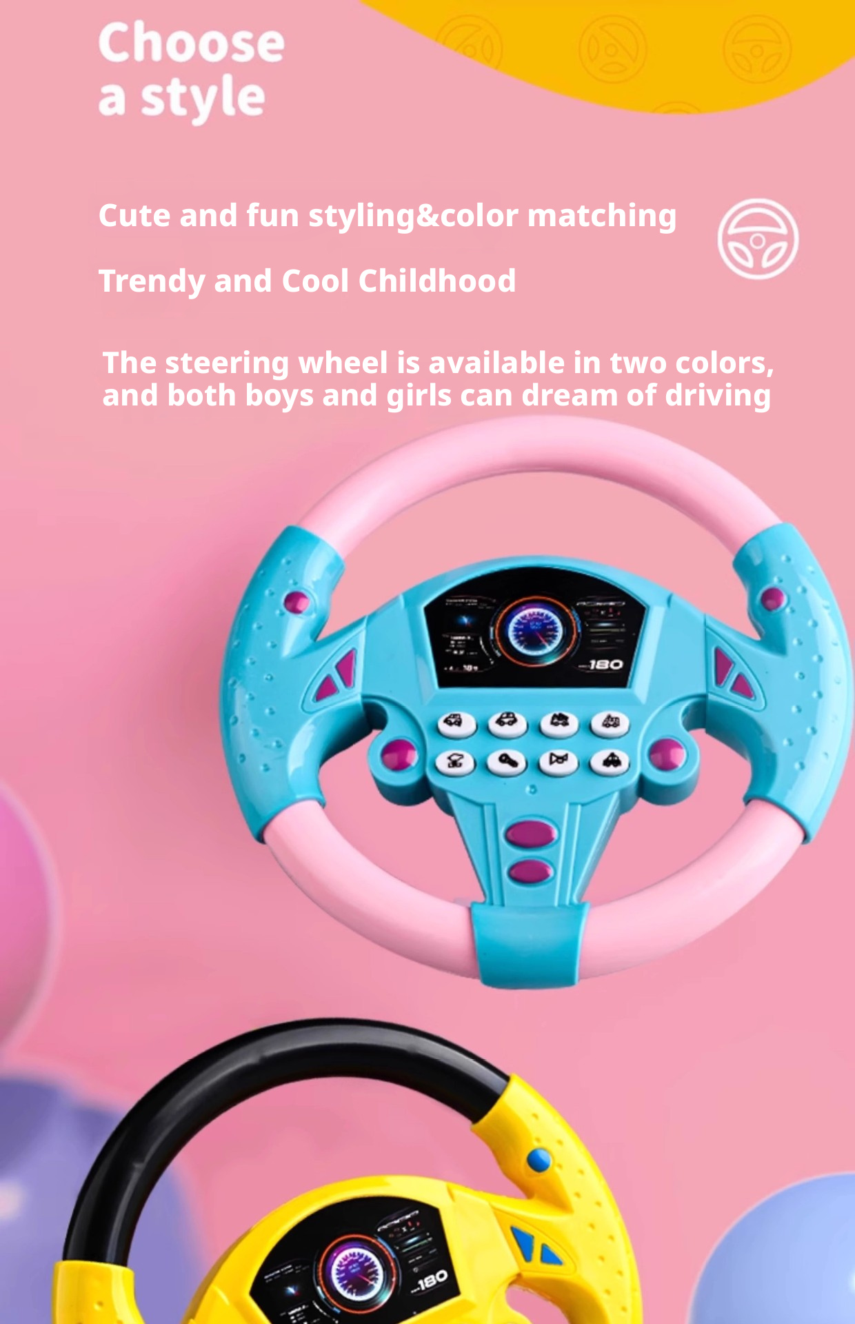 Simulated Car Steering Wheel