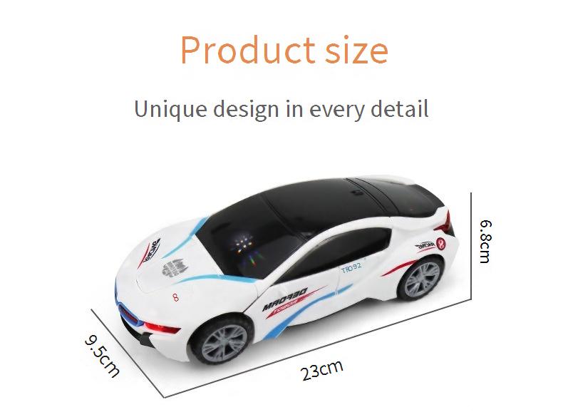 Transforming Rotating Robot Children's Toy Sound and Light Car