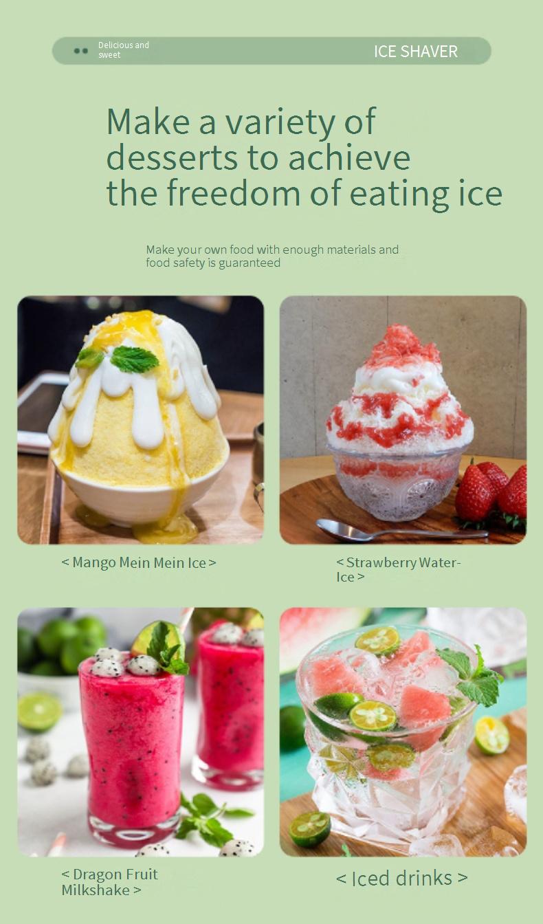 New model small household electric automatic ice shaver