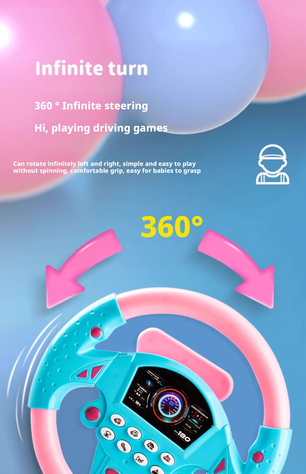 Simulated Car Steering Wheel