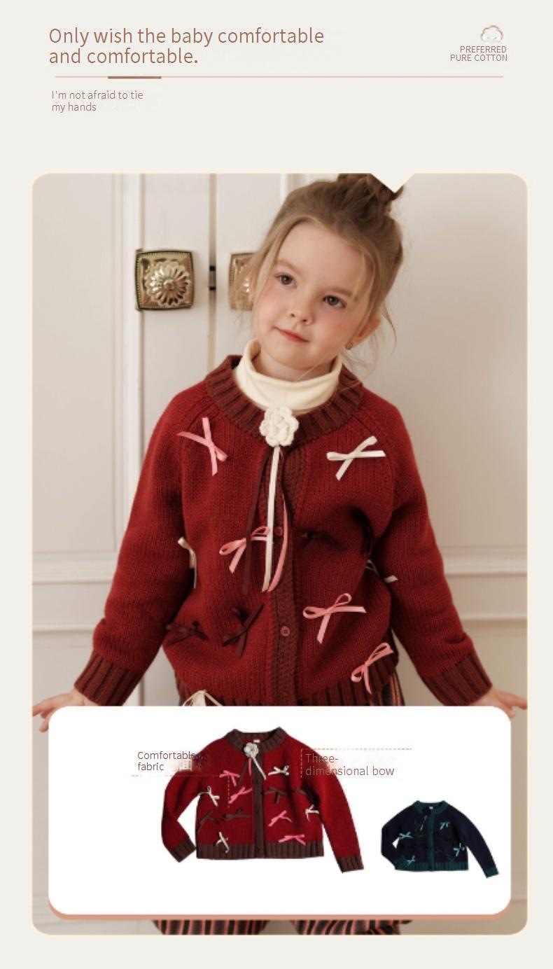 Sweet and cute cardigan/jacket with a bow detail