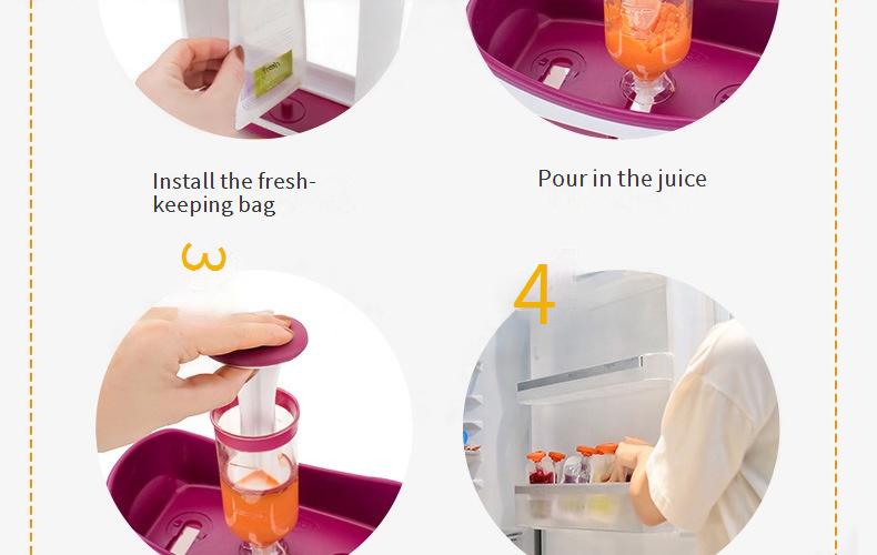 Baby Food Puree Squeezer, Manual Dispenser, Baby-Specific Kitchen Juicer