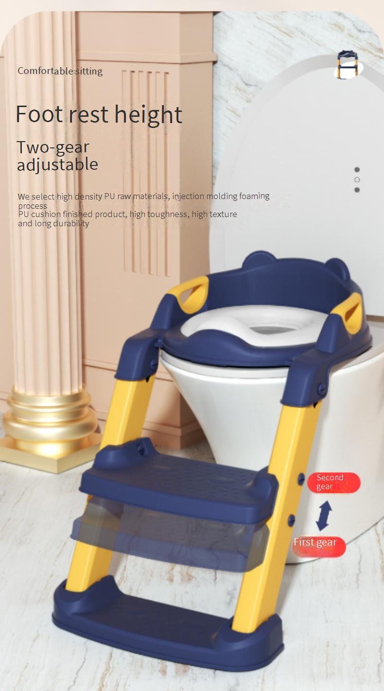 Step-by-Step Foldable Potty Seat for Boys and Girls Baby Potty with Foldable Frame