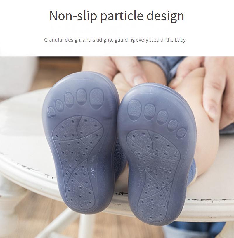 Baby Non-Slip Toddler Shoes, Infants and Toddlers, Wear-Resistant Soft-Soled Shoes, Indoor Rubber Soles, Outer Wear, Soft Socks