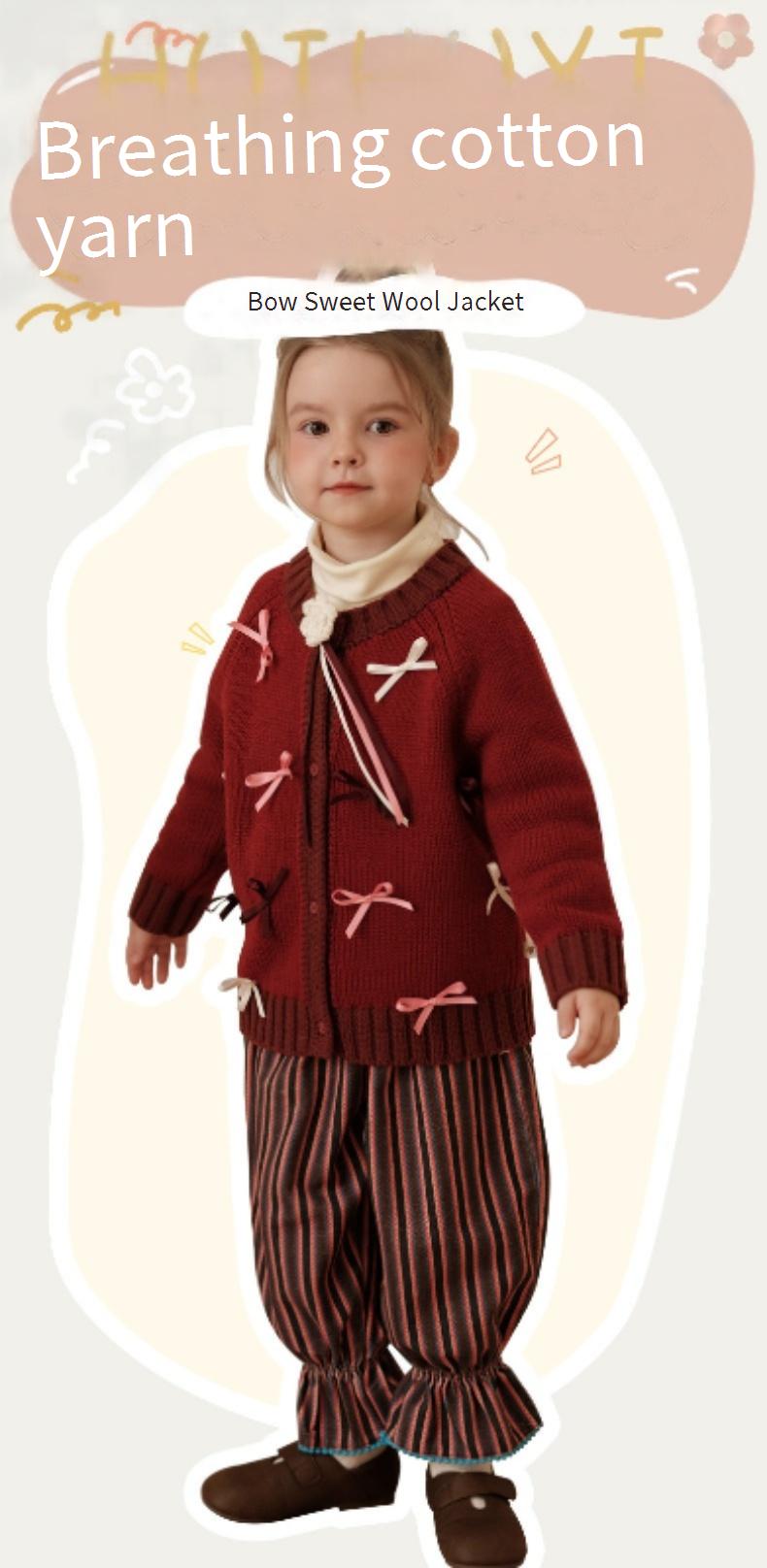 Sweet and cute cardigan/jacket with a bow detail