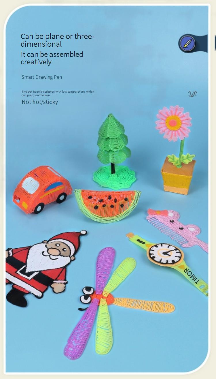 3D-Printed Low-Temperature Wireless Creative Graffiti Children's DIY Painting Pen