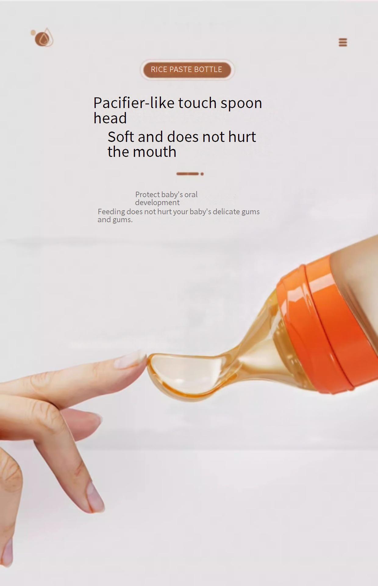 Silicone Baby Food Dispensing Spoon Set