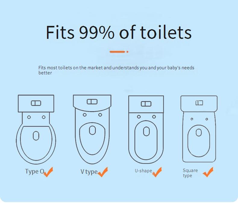 Foldable toilet seat cover, portable travel toilet seat cushion for children