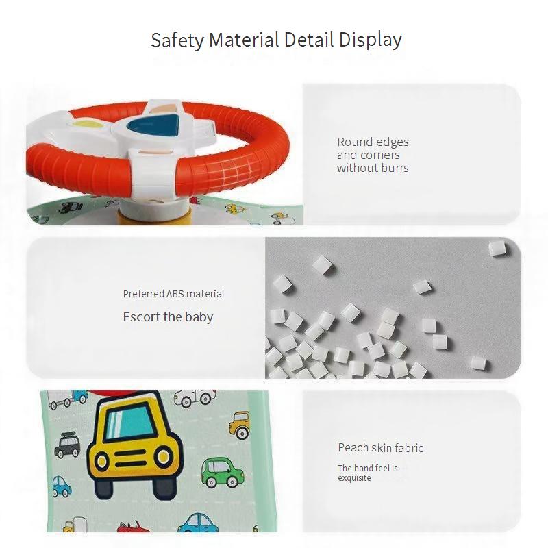 Child Safety Seat Rear-Seat Vehicle Mounted Simulated Steering Wheel Driving Simulation