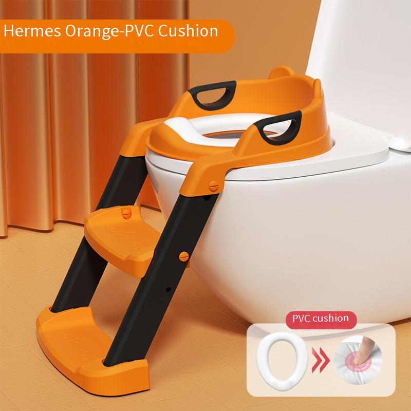 Step-by-Step Foldable Potty Seat for Boys and Girls Baby Potty with Foldable Frame