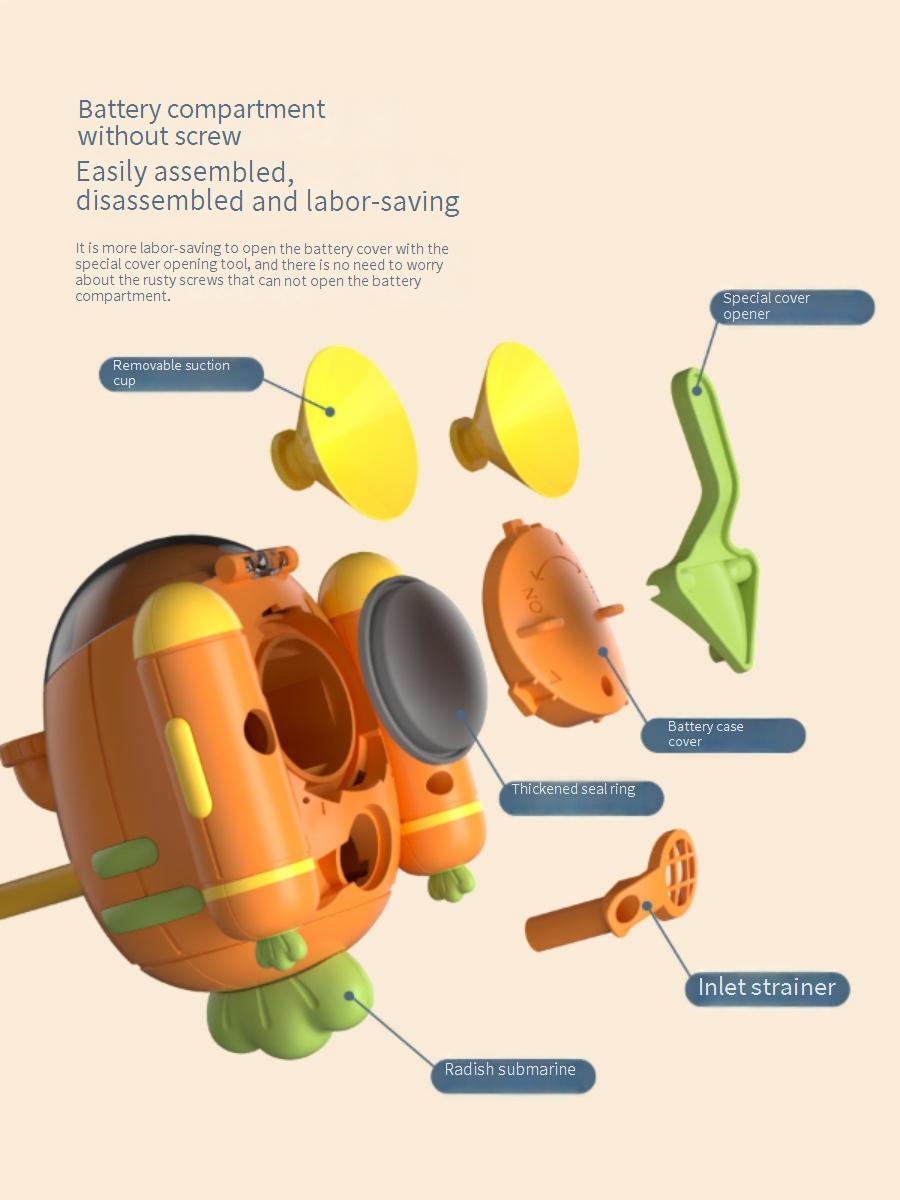 Electric shower head toy, summer water play duck baby spray shower head