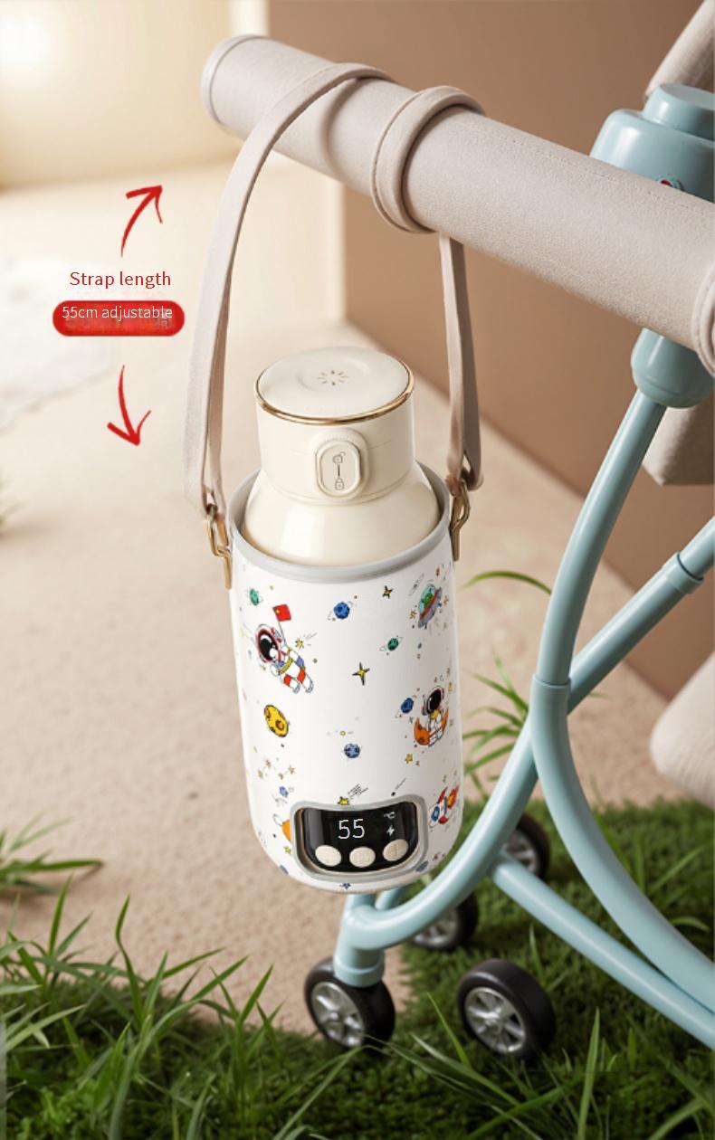 Portable Baby Bottle Warmer for Home and Travel - Fast Heating Milk and Water - Long Battery Life & Fast
