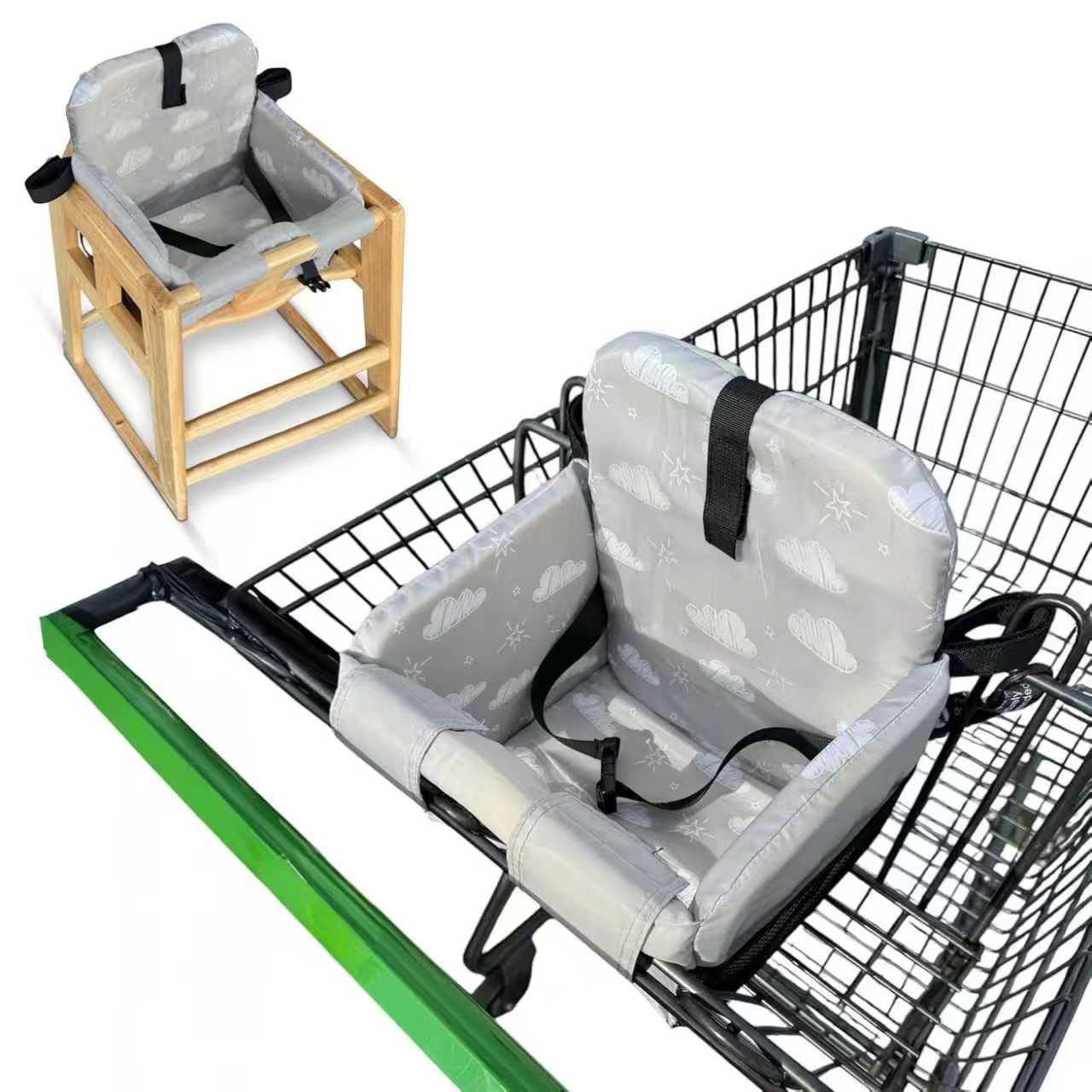 Infant Car Seat Cover High Chair Cover Stroller Seat Cover