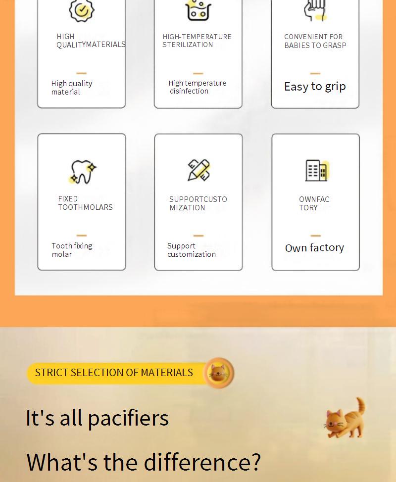 New lip-shaped silicone pacifier, all-silicone pacifier with lip design