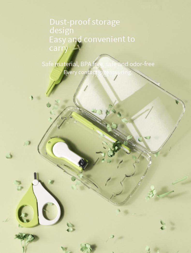 A baby nail clippers suit for newborns and babies children's nail clippers safety anti-pinch meat nail clippers file