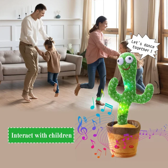 Interactive Dancing Cactus Plush Toy