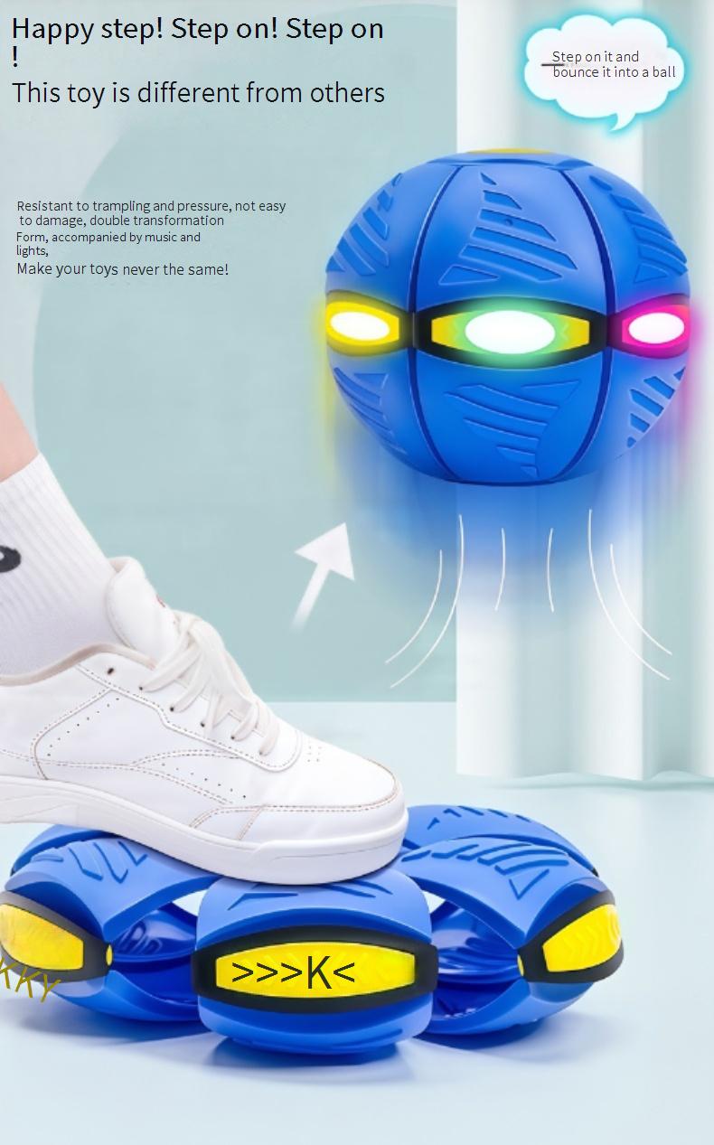 Glowing Flying Saucer Ball Step-on Deforming Ball