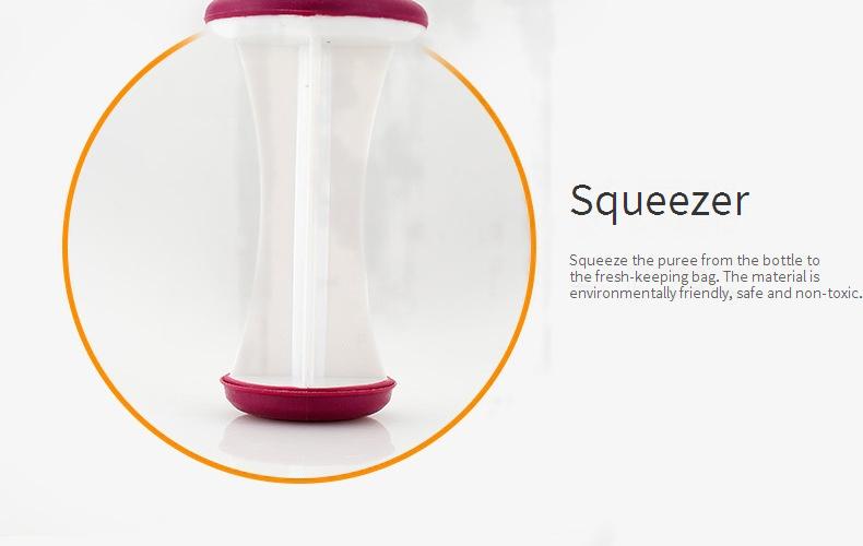 Baby Food Puree Squeezer, Manual Dispenser, Baby-Specific Kitchen Juicer