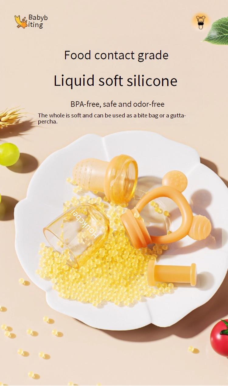 Silicone Baby Fruit and Vegetable Teether Pouch