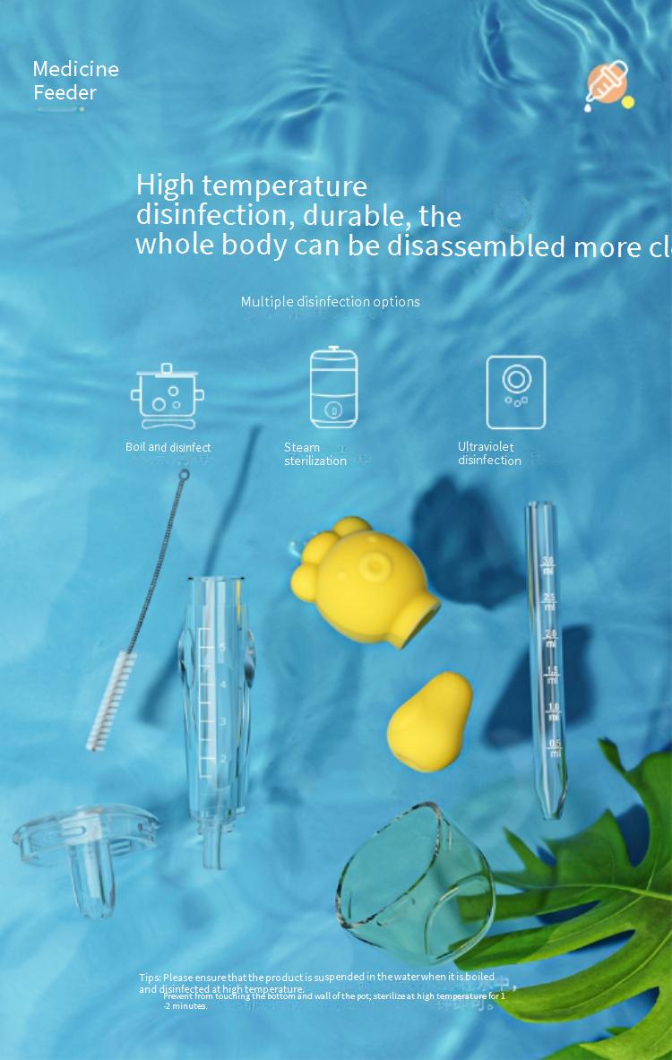 Anti-choking dropper-style medicine dispenser for children, specially designed for newborns