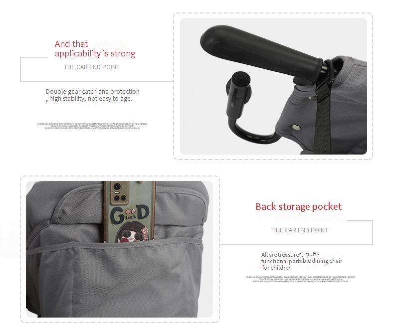 Baby high chair, children's table-side hanging chair, dining seat for children aged 3-36 months.