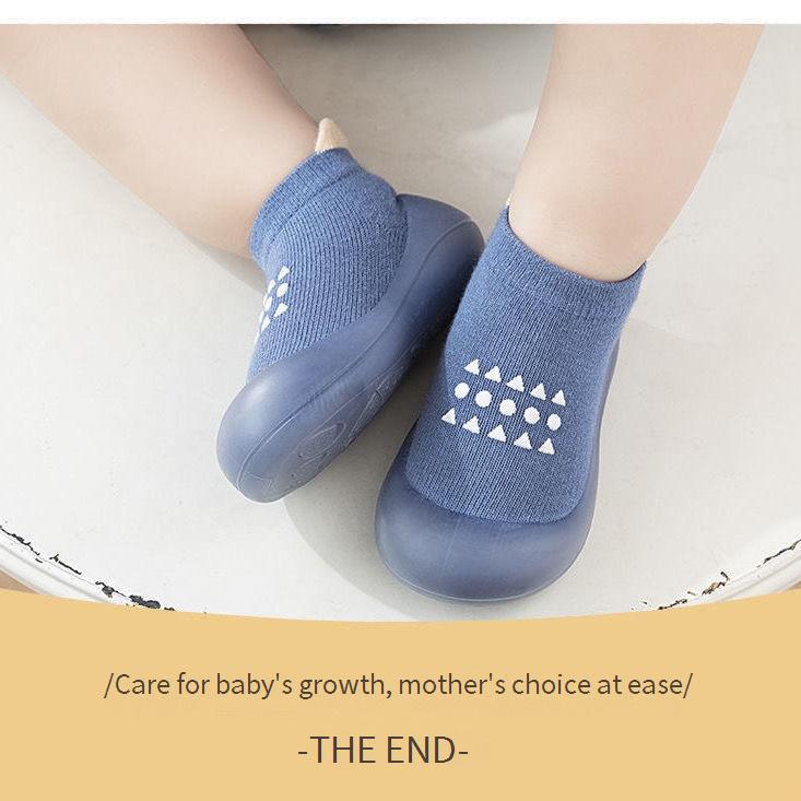 Baby Non-Slip Toddler Shoes, Infants and Toddlers, Wear-Resistant Soft-Soled Shoes, Indoor Rubber Soles, Outer Wear, Soft Socks