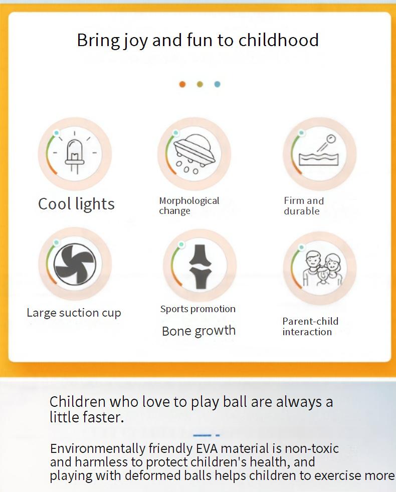 Glowing Flying Saucer Ball Step-on Deforming Ball