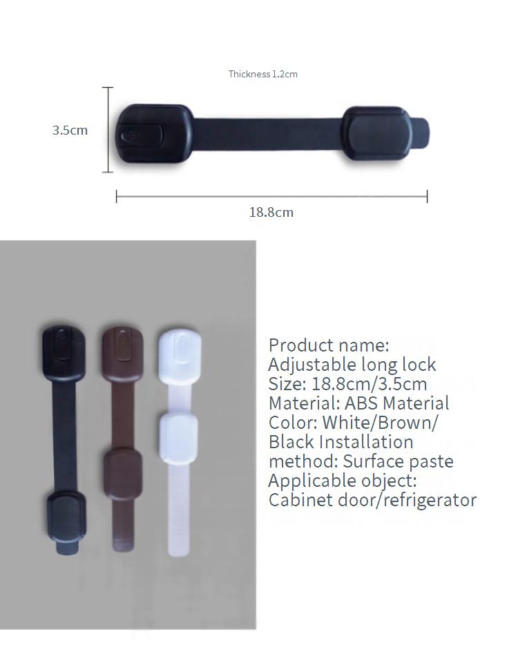 Child Safety Cabinet Locks – 10-pack adjustable adhesive latches for drawers, refrigerators, and toilets